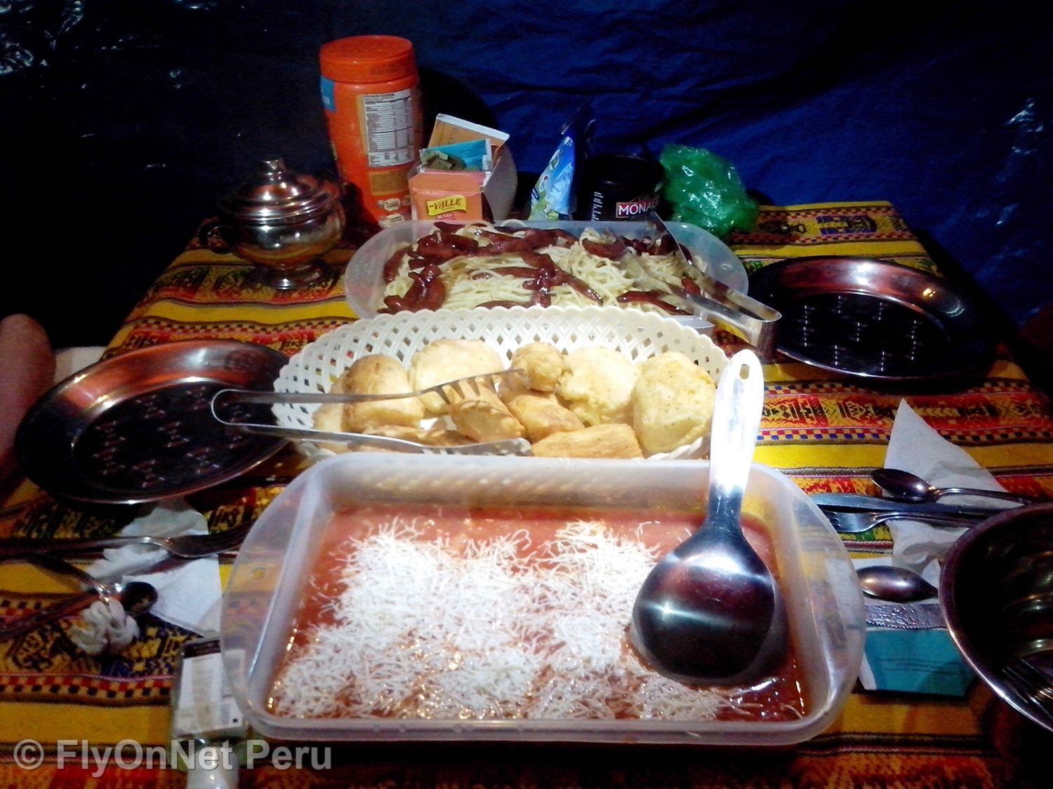 Fotoalbum: Meal during the trek, Inkapfad